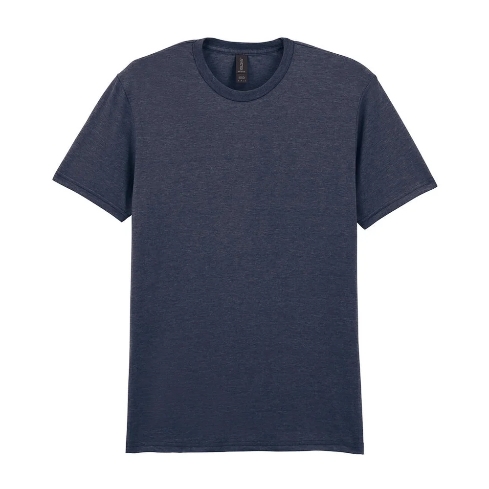Softstyle adult t shirt heather navy