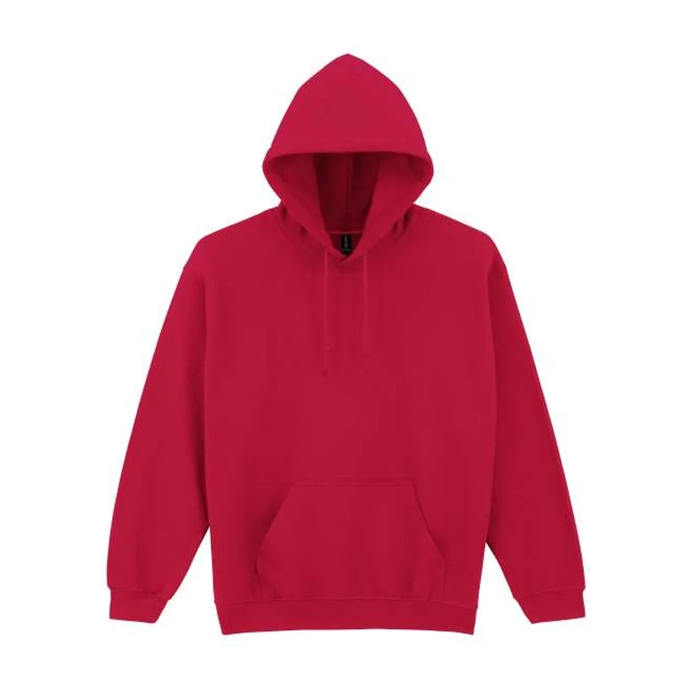 Heavy blend adult hooded sweatshirt gi18500 cherry red