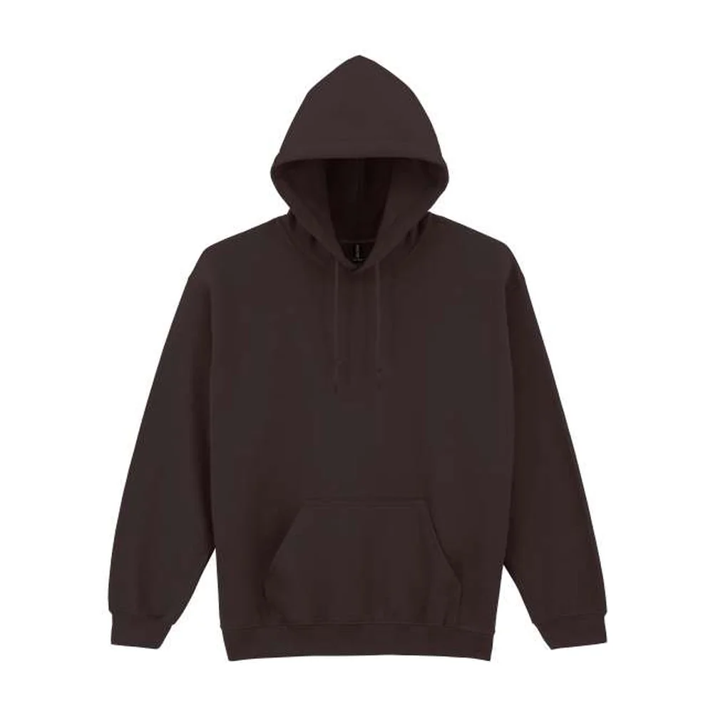 Heavy blend adult hooded sweatshirt gi18500 dark chocolate