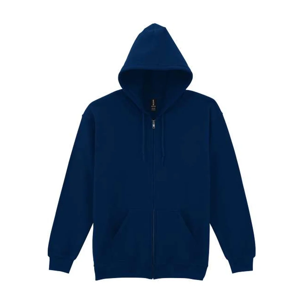 Heavy blend adult full zip hooded sweatshirt gi18600 navy