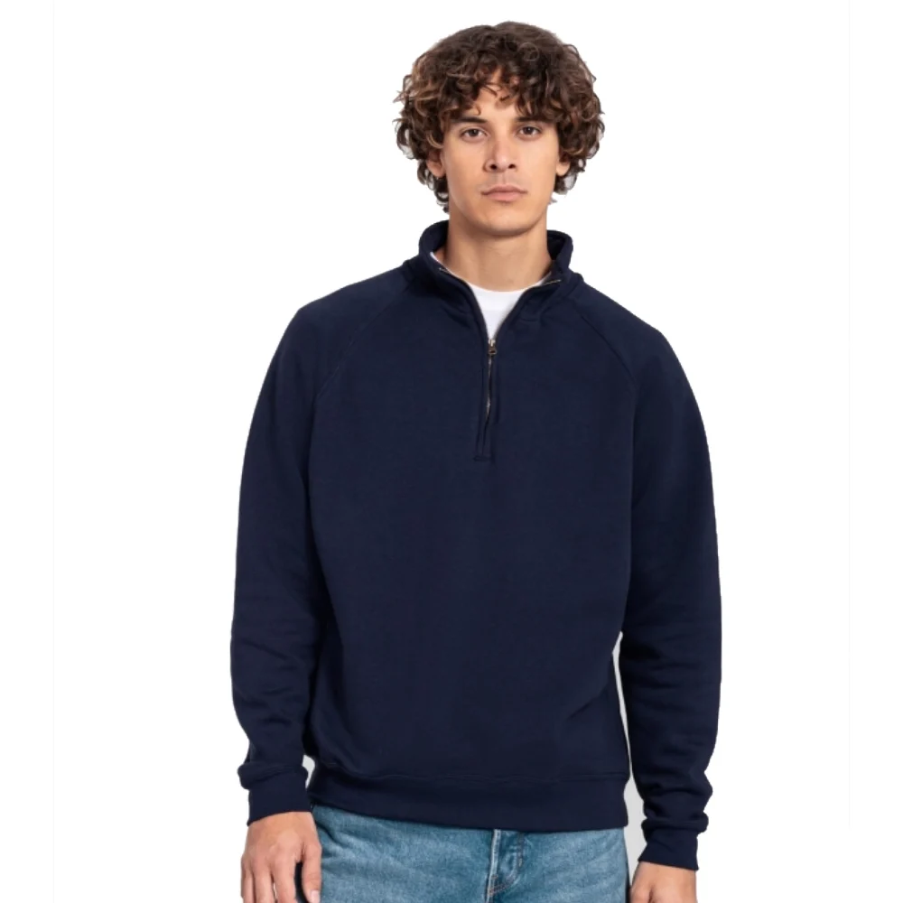 Iconic premium zip neck sweat front