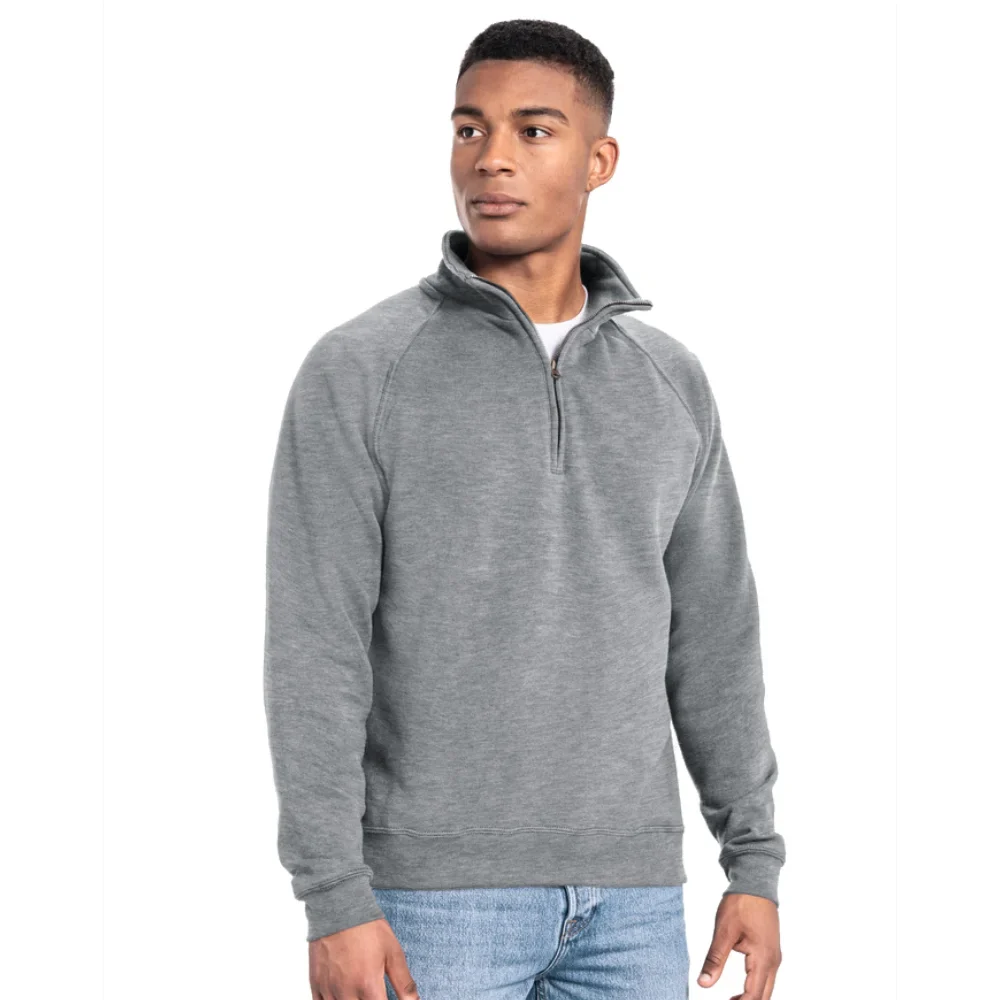 Iconic premium zip neck sweat front